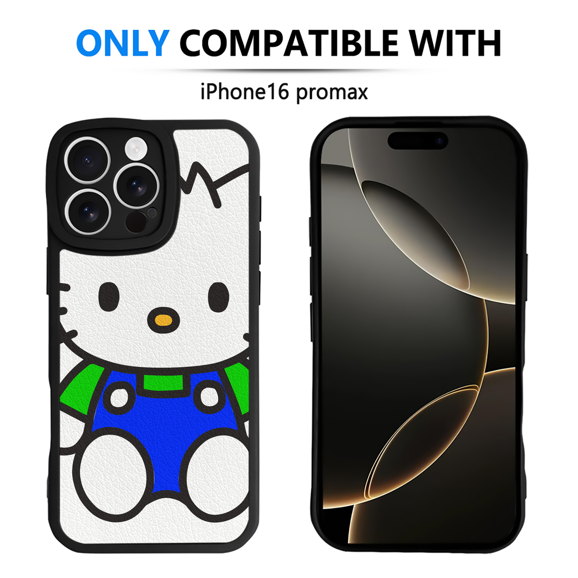 （画像用） Hello Kitty ハローキティ 【iPhone 16シリーズ対応】シリコンスマホケース（レザー調） 材質：シリコン